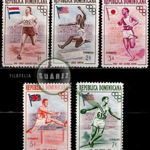 Serie de sellos Rep. Dominicana deportes Nº 0444/48 (**)