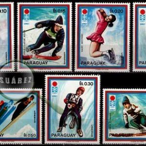 Serie de sellos Paraguay deportes S/N (**). JJOO Invierno
