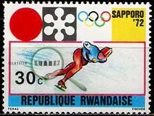 Serie de sellos Ruanda deportes Nº 0444 (**)