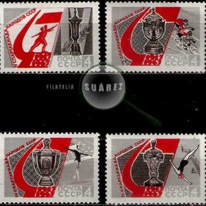 Serie de sellos Rusia deportes Nº 3236/39 (**)
