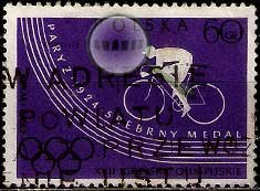 Serie de sellos Polonia deportes Nº 1033 (o)