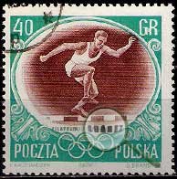 Serie de sellos Polonia deportes Nº 0874 (o)