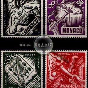 Serie de sellos Mónaco deportes Nº A-0051/54 (*)