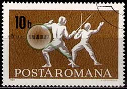 Serie de sellos Rumanía deportes Nº 2446 (o)