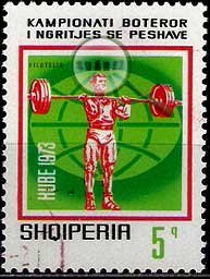 Serie de sellos Albania deportes Nº 1471 (o)