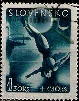 Serie de sellos Eslovaquia deportes Nº 0110 (o)