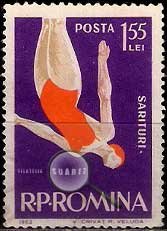 Serie de sellos Rumanía deportes Nº 1921 (o)