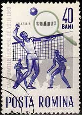 Serie de sellos Rumanía deportes Nº 1938 (o)