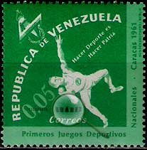 Serie de sellos Venezuela deportes Nº 0657 (**)