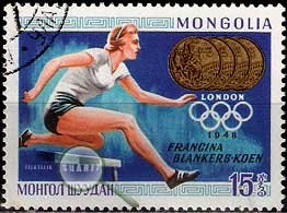 Serie de sellos Mongolia deportes Nº 0471 (o)