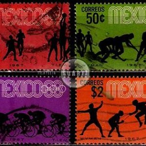 Serie de sellos México deportes Nº 0735/38 (o)