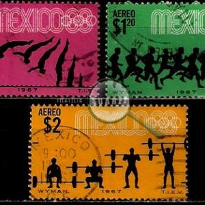 Serie de sellos México deportes Nº A-0280/82 (o)