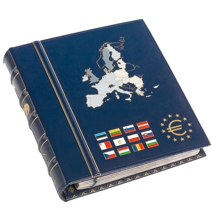 Album monedas LEUCHTTURM VISTA EURO CLASSIC con cajetín
