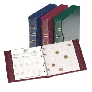 Album monedas NUMIS Classic con cajetín protector y 5 hojas dif.