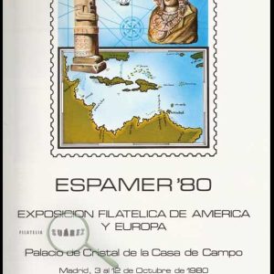 Documento Filatélico Nº 012. Espamer 80. Con matasellos y HB