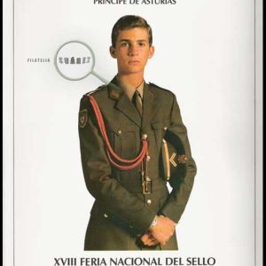 Documento Filatélico S/N. XVIII Feria Nac. Sello. Felipe Borbón