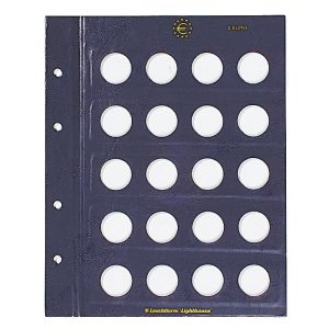 Hojas monedas Leuchtturm VISTA para monedas de 2€