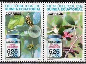 Sellos Guinea Ec. 466/69 Condimentos 2012