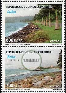 Sellos Guinea Ec. 478/81 Ciudades turísticas
