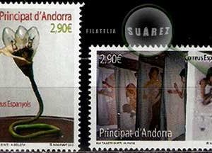 Serie sellos Andorra 396/97. Los Talleres de Arte