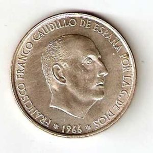 Moneda 100  pesetas 1966 *70. S/C