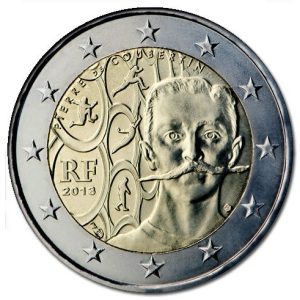 Moneda 2 euros de Francia 2013 – Coubertin