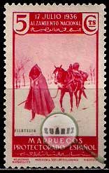 Serie de sellos Marruecos español nº 171 (o)