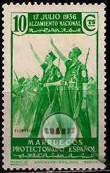 Serie de sellos Marruecos español nº 172 (*)