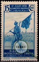Serie de sellos Marruecos español nº 173 (*)