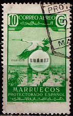 Serie de sellos Marruecos español nº 187 (o)