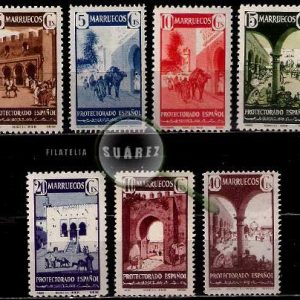 Serie de sellos Marruecos español nº 234/40 (**)