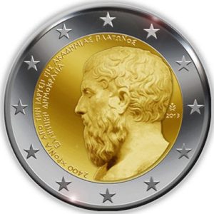 Moneda 2 euros de Grecia 2013 2400º Aniversario Academia Platón