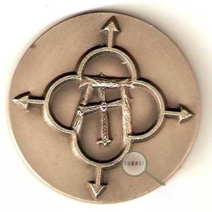Medalla XXV Aniv. Club Filatélico Mierense (1959-1984)