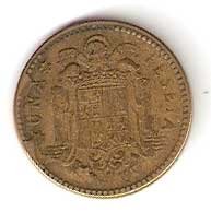 Moneda 001 peseta 1963 *19.63 .MBC.FALLO ACUÑACIÓN