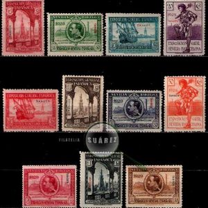 Serie de sellos Tánger español nº 037/47 (*)
