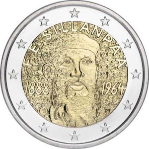 Moneda 2 euros de Finlandia 2013 Frans Eemil Sillanpaa