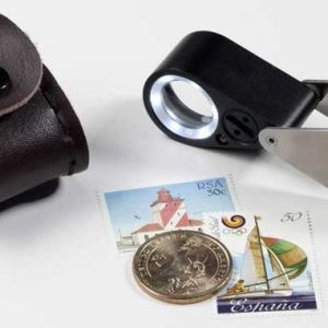 Lupa de precisión 10X con Led y UV. Leuchtturm