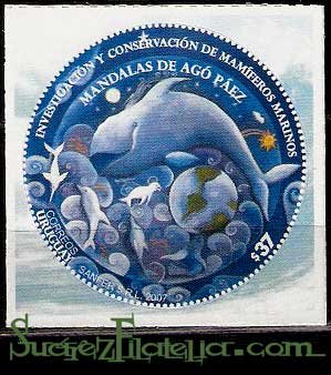 Serie de sellos Uruguay 2007 (**). Mamíferos marinos