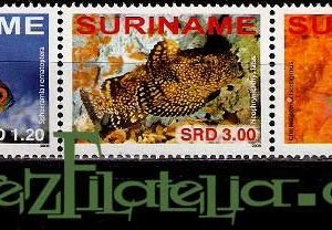Serie de sellos Suriname 2008 (**). Peces