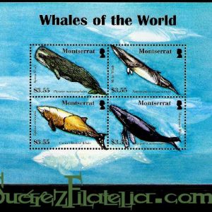 Hoja bloque Isla de Montserrat (**). Ballenas
