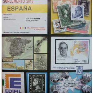 Suplemento 2013 sellos España completo. Sin montar. Papel blanco