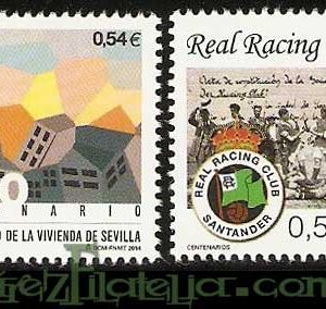 4853-54. Sello Centenarios