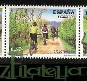 Sello 4832-34.Deporte para todos (carreras,cicloturismo..)