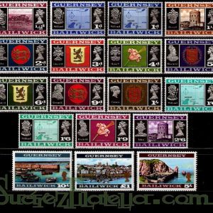 Serie de sellos Isla Guernsey nº 001/18 (**)