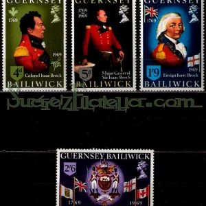 Serie de sellos Isla Guernsey nº 019/22 (**)