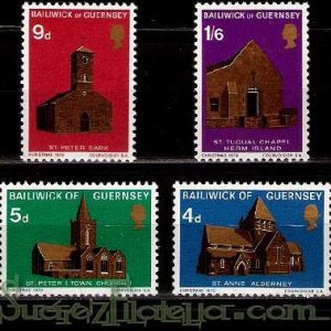 Serie de sellos Isla Guernsey nº 030/33 (**)