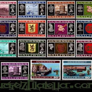 Serie de sellos Isla Guernsey nº 034/48 (**)