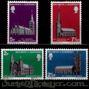Serie de sellos Isla Guernsey nº 053/56 (**)