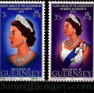 Serie de sellos Isla Guernsey nº 140/41 (**)