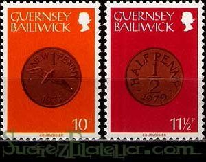 Serie de sellos Isla Guernsey nº 194/95 (**)